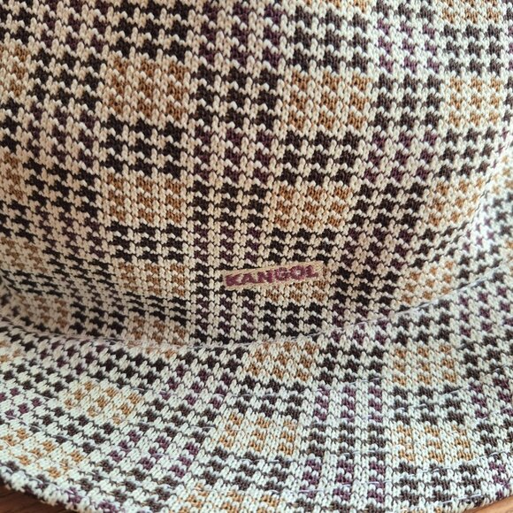 Kangol Knit Fedora-style Hat Houndstooth Jacquard Tropic Player Large - Picture 3 of 16